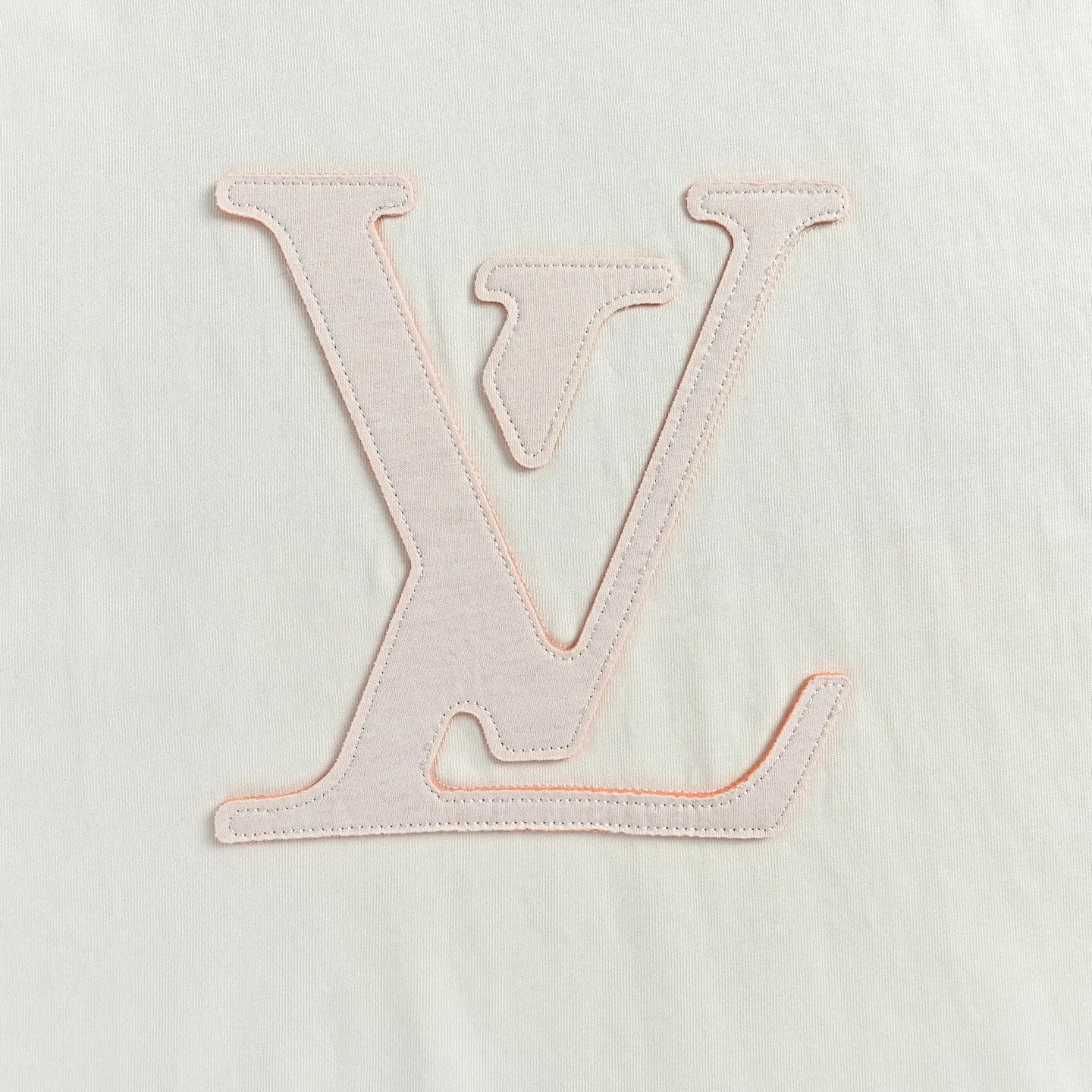 Louis Vuitton/Louis Vuitton laser cut logo short sleeves